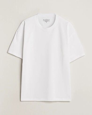 Bread & Boxers Textured Heavy Crew Neck T-Shirt White