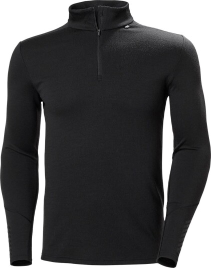 Helly Hansen Lifa Merino Midweight 1/2 Zip, ulltrøye herre S BLACK