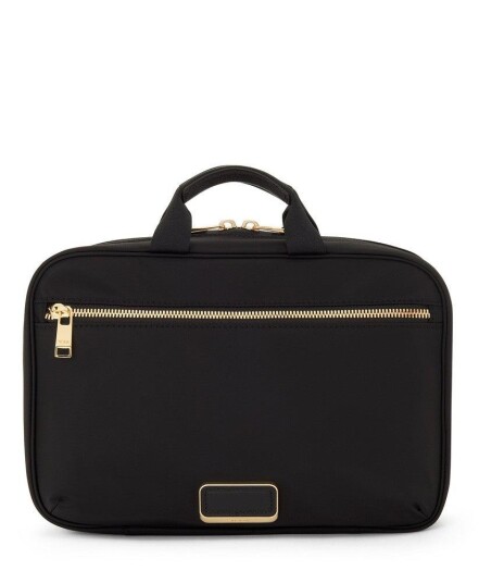 Tumi Voyageur Madeline Cosmetic Pouch Black/Gold Tumi Voyageur Madeline Cosmetic Pouch Black/Gold