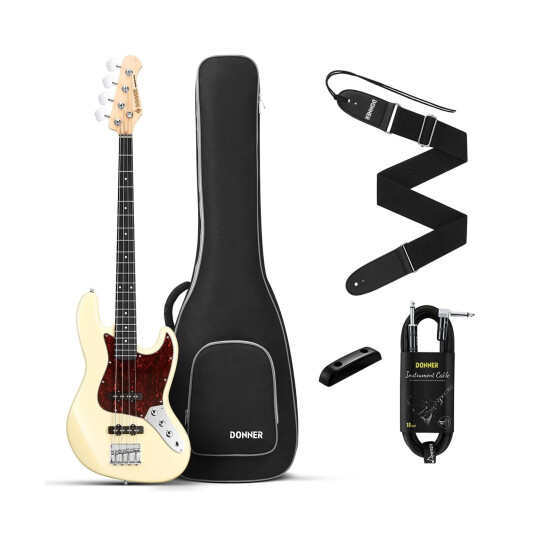 Donner Djb-510b El-Bass Olympic White Donner Djb-510b El-Bass Olympic White