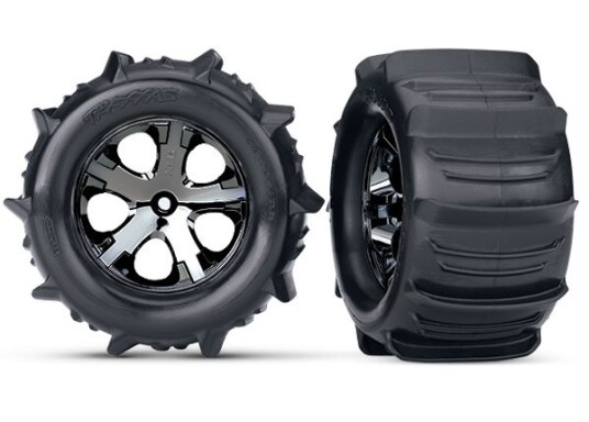 Traxxas 3689 Paddel/ All-Star Black Chrome 2.8" TSM Rear Traxxas 3689 Paddel/ All-Star Black Chrome 2.8" TSM Rear