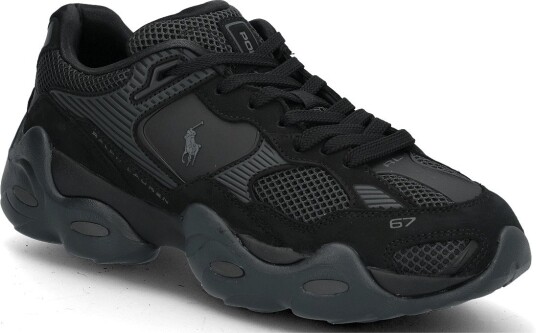 Polo Ralph Lauren Mesh/Nubuck Trackstr 300 Sk Ltl BLACK/FADED BLACK 47