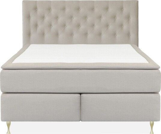 Select No 6 Kontinentalseng 180x200 Medium Memory/Pocket Beige/Gullben