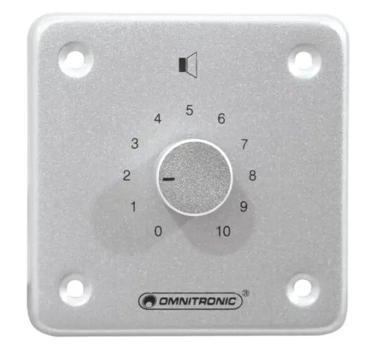Omnitronic Pa 10w Mono Volume Controller, Sølv