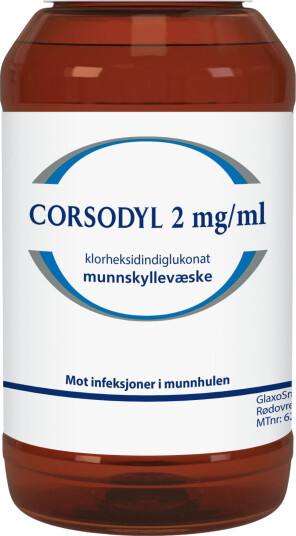 Corsodyl Munnskyll 2mg/ml 300 ml Corsodyl Munnskyll 2mg/ml 300 ml