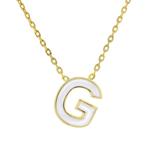 Pan Jewelry, Smykke i forgylt 925 sølv bokstav G