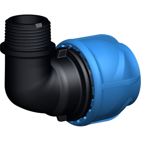 GF PEM-KOBLING VINKEL 20MM 3/4" UTVENDIGE GJENGER