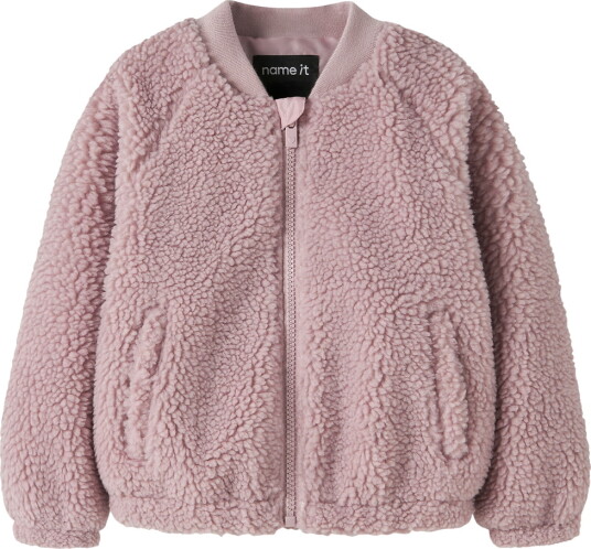 Name It Fleecejakke NmfMiffy Teddy Violet Ice Name It 1½ år (86) Fleecejakke Bordeaux Brun Rosa