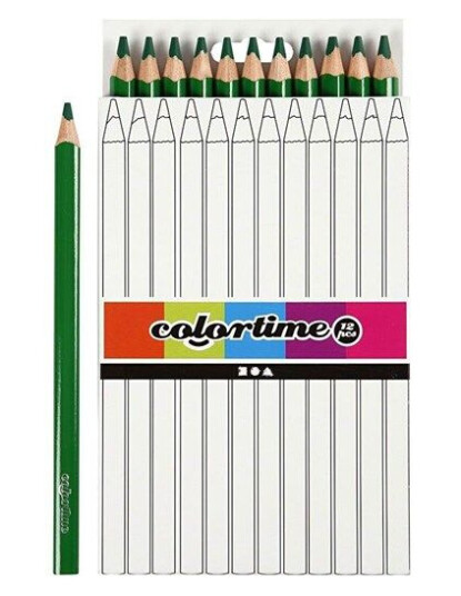 Creativ Company Triangular Jumbo colored pencils Grønn 12pcs.