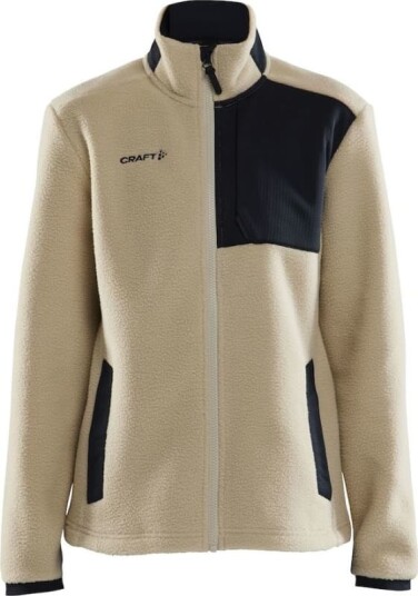 Craft Women's Adv Explore Pile Fleece Jacket XS , Ecru/Black Craft Women's Adv Explore Pile Fleece Jacket XS , Ecru/Black