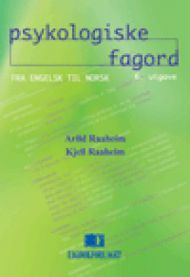 Psykologiske fagord Pent brukt bok uten markeringer