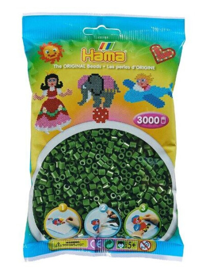 Hama Fuse Beads - Forest Grønn 3000pcs.