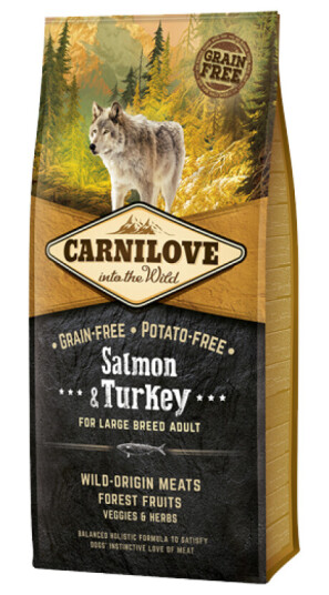 Carnilove 12 kg Hundemat Laks & Kalkun for Store Raser - Kornfritt