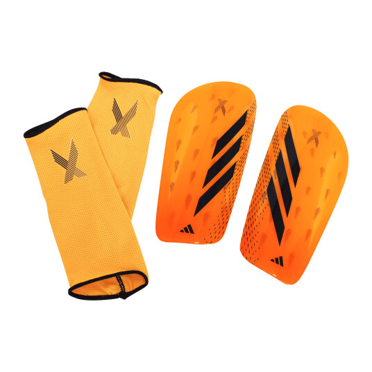 Adidas X Shin Guard League leggskinn unisex L Solar Gold/black/sol