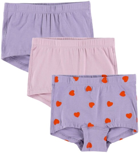 Name It Nmftights 3P Lavender Hearts Noos Pink 86
