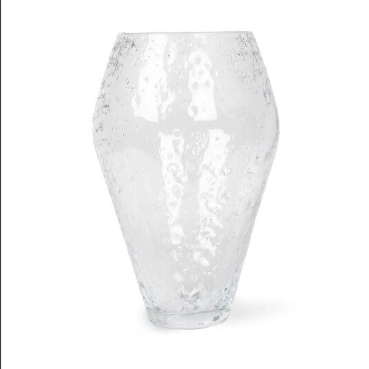 Ro Collection Crushed glassvase large Clear Ro Collection Crushed glassvase large Clear