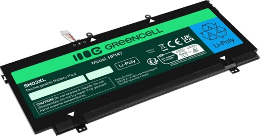 Green Cell Batteri Til Bærbar Pc Tilsvarer: Hp Sh03xl Litiumpolymer 3-Cellers 4200 Mah Svart HP147 Green Cell Batteri Til Bærbar Pc Tilsvarer: Hp Sh03xl Litiumpolymer 3-Cellers 4200 Mah Svart HP147