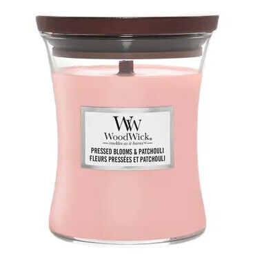 Woodwick Scented Candle Pressed Blooms & Patchouli 275 g Duftlys
