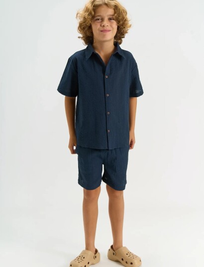 The New Tntim S_S Shirt - Navy - 98/104 The New Tntim S_S Shirt - Navy - 98/104