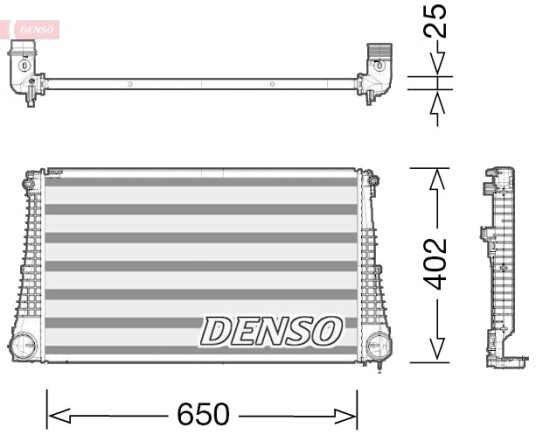 Intercooler DENSO DIT06003 Intercooler DENSO DIT06003