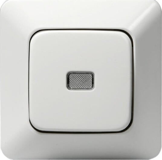 Abb Trykknapp 1466Ugl4 Innfelt, IP20, Alpinhvit Trapp, Uten Klor