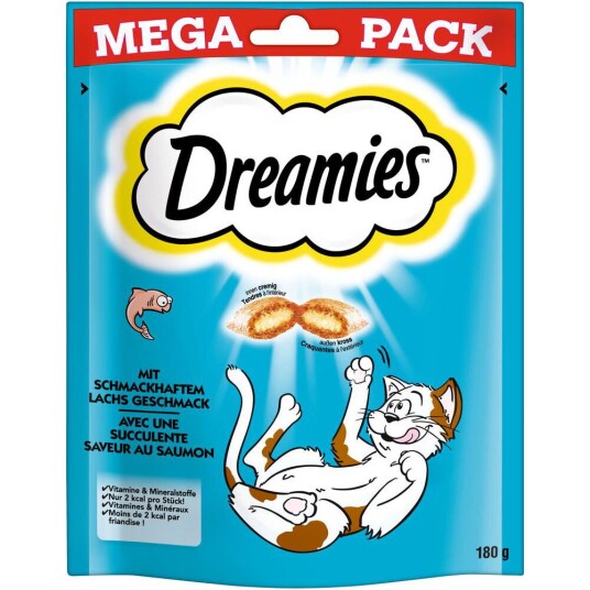 Dreamies Kattesnacks Big Pack Laks (180 G) Dreamies Kattesnacks Big Pack Laks (180 G)