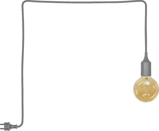 Osram Endura Decor oppladbar utendørs pendellampe 5 meter grå