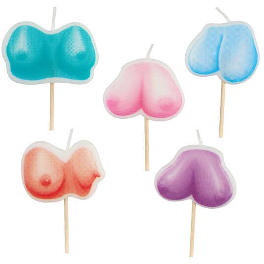 Little Genie Boob Candles - Forskjellige farger Little Genie Boob Candles - Forskjellige farger