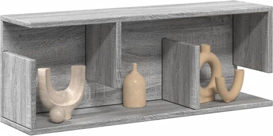 Veggskap 80x20x30 cm grå sonoma konstruert tre