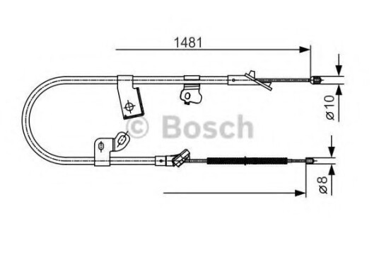 Tautrekk, håndbremse BOSCH 1 987 477 919