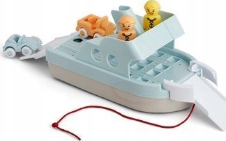 Viking Toys Viking Toys Ecoline Jumbo Båt Med 2 Biler Og 2 Figurer