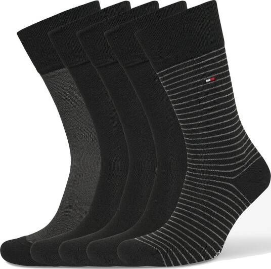 Tommy Hilfiger Th Men Sock 5P Giftbox Stripe BLACK 43 46 Tommy Hilfiger Th Men Sock 5P Giftbox Stripe BLACK 43 46