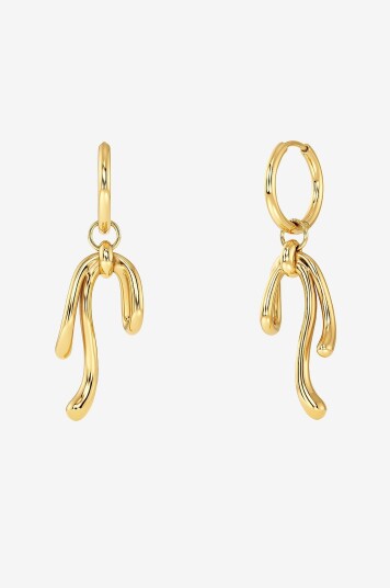 Edblad Øreringer Lace Hoops Gold Gull