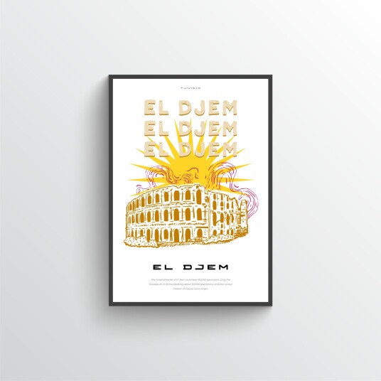 El Djem amfiteater plakat El Djem amfiteater plakat