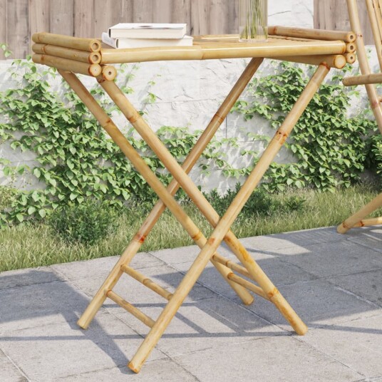 Sammenleggbart brettbord 70,5x42,5x80 cm bambus 366454