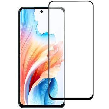 Oppo A79/A2 Full Cover Beskyttelsesglass Svart Kant