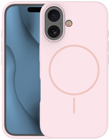 TFO Silikon Thin Mag Deksel for iPhone 16 Plus Rosa