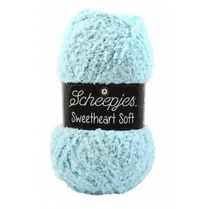 Scheepjes Sweetheart Soft Garn Unicolor 21 Lys Turkis