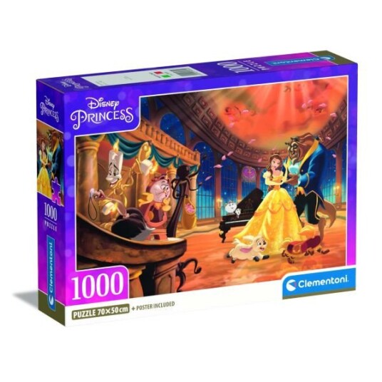 Clementoni Puslespill 1000 Brikker Disney Prinsesser