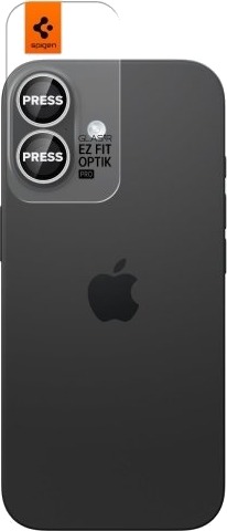 Spigen Optik Pro EZ Fit Kameralinsebeskyttelse til iPhone 17 - 2-Pack, Sølv, Fallsikker og Ripebestandig Spigen Optik Pro EZ Fit Kameralinsebeskyttelse til iPhone 17 - 2-Pack, Sølv, Fallsikker og Ripebestandig