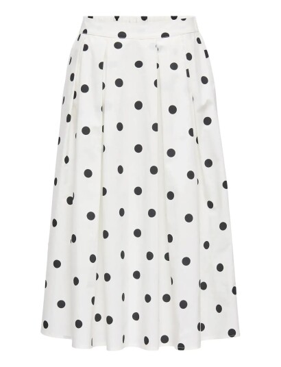 ONLY Onlmaila Long Pleat Skirt Wvn White XL