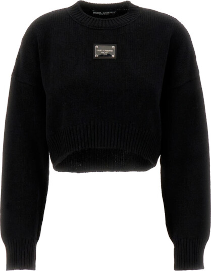 Dolce & Gabbana Dame Strikkevarer Svart S, Dolce & Gabbana Dame Strikkevarer Svart S,