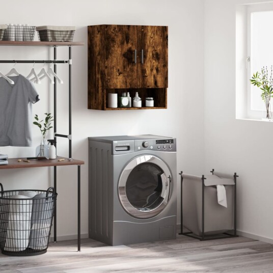 Veggskap røkt eik 60x31x70 cm konstruert tre 8720845947620