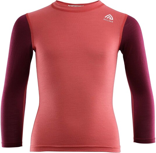 Aclima Lightwool Crewneck Children Baked Apple/zinfandel 110 cm