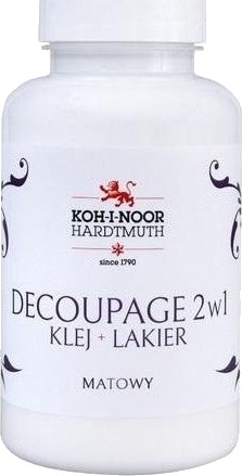 Koh I Noor Koh I Noor Lim 2 I 1 Med Matt Lakk Til Decoupage 200 Ml Koh I Noor Koh I Noor Lim 2 I 1 Med Matt Lakk Til Decoupage 200 Ml