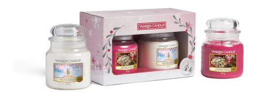 Yankee Candle Medium Jar Christmas Gift Set 2 stk Duftlys