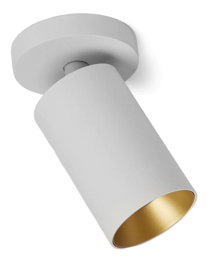 Antidark Spoton Circle takspot 1 lys GU10 - Hvit/Gullfarget