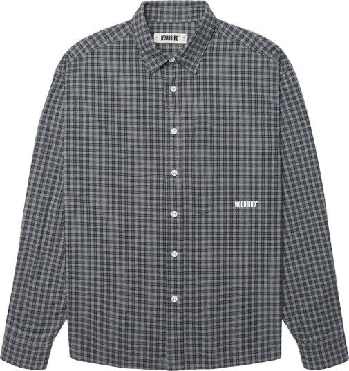 Woodbird Wbbuzo Yu Check Shirt Blue XXL