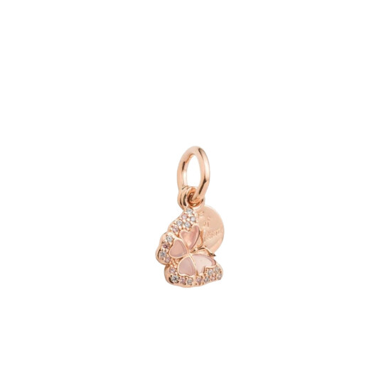 Pandora Butterfly 14K Rose Gold-Plated Dangle With Fancy Fairy Tale Pink And Clear Cubic Zirconia, Transpare - Pink - ONE SIZE