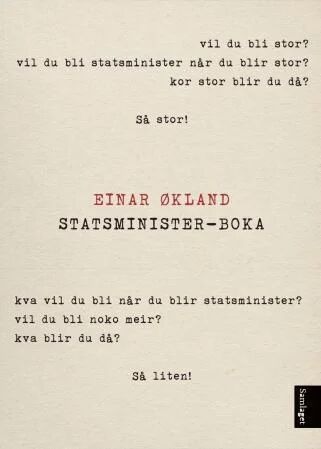 Statsminister-Boka Av Einar Økland